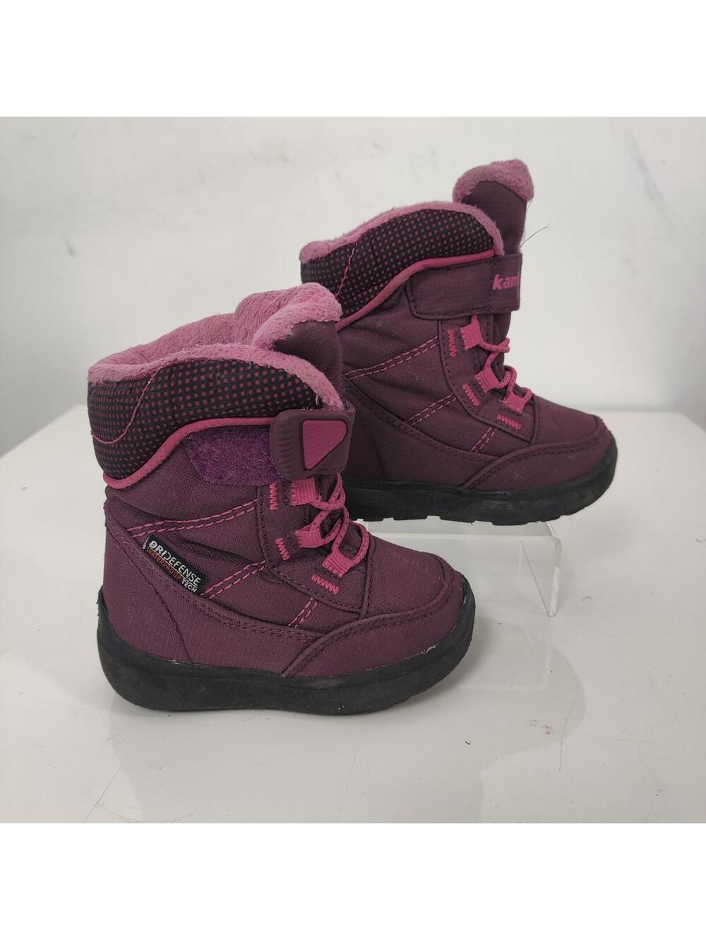 Kamik Stance 2 Purple Waterproof Toddler Winter Boots 5